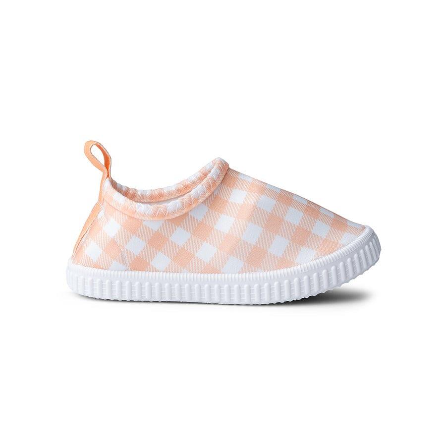 Swim Essentials Kids Water Shoes - Orange/white - Sunset Grid