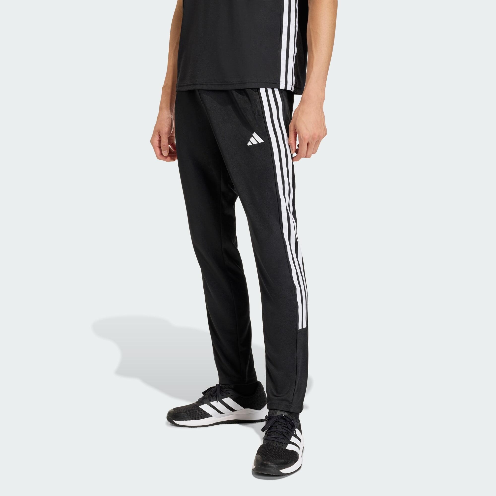 Spodnie WORKOUT ESSENTIALS ALL-SET 3-STRIPES KNIT PANT
