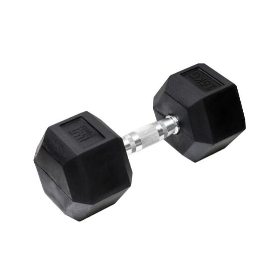 Pomarańczowy Gym – Hantle sześciokątne – 16kg
