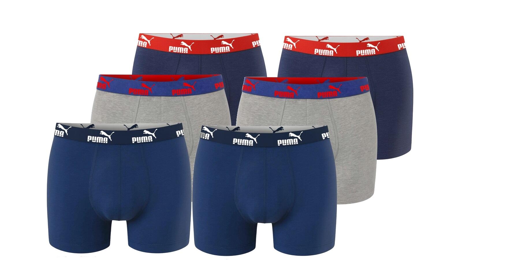 Bokserki majtki męskie Puma Boxershorts 6-pak bawełniane