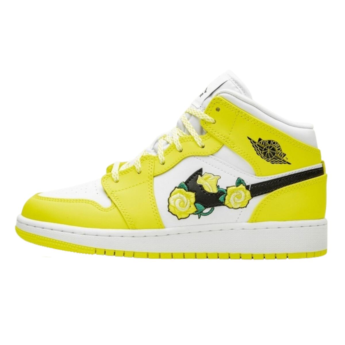Buty do chodzenia dla dorosłych Air Jordan 1 Mid Dynamic Yellow Floral