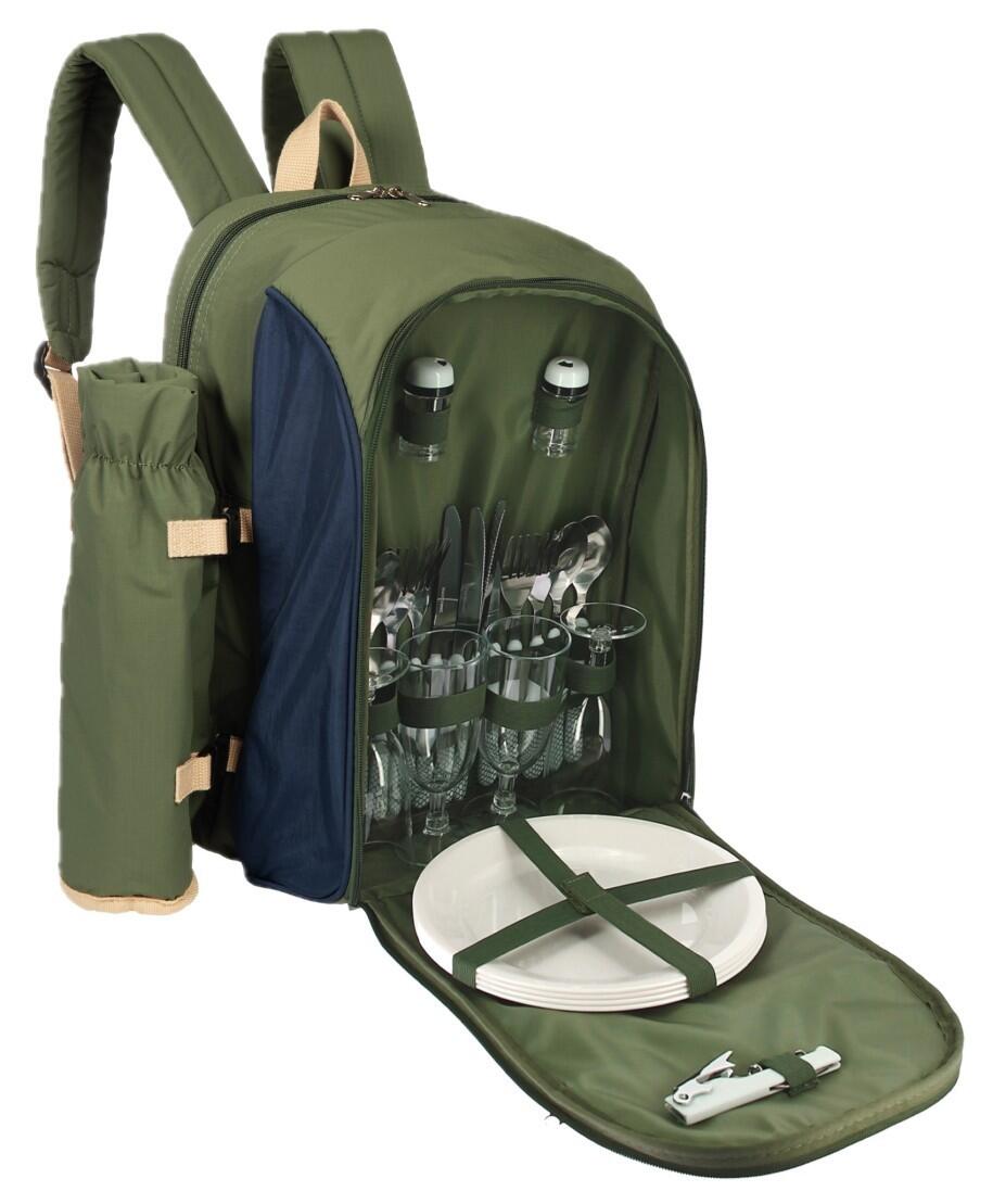 Sac à dos isotherme avec vaisselle Elementerre Chillex Vert