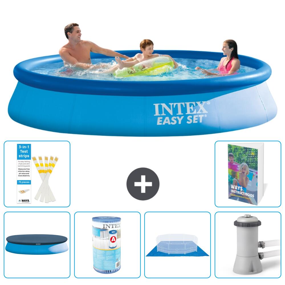 INTEX Basen Easy Set Okrągły - 366x76 cm - 7-częściowy S167