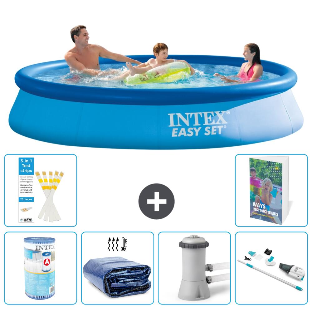INTEX Basen Easy Set Okrągły - 366x76 cm - 7-częściowy S27