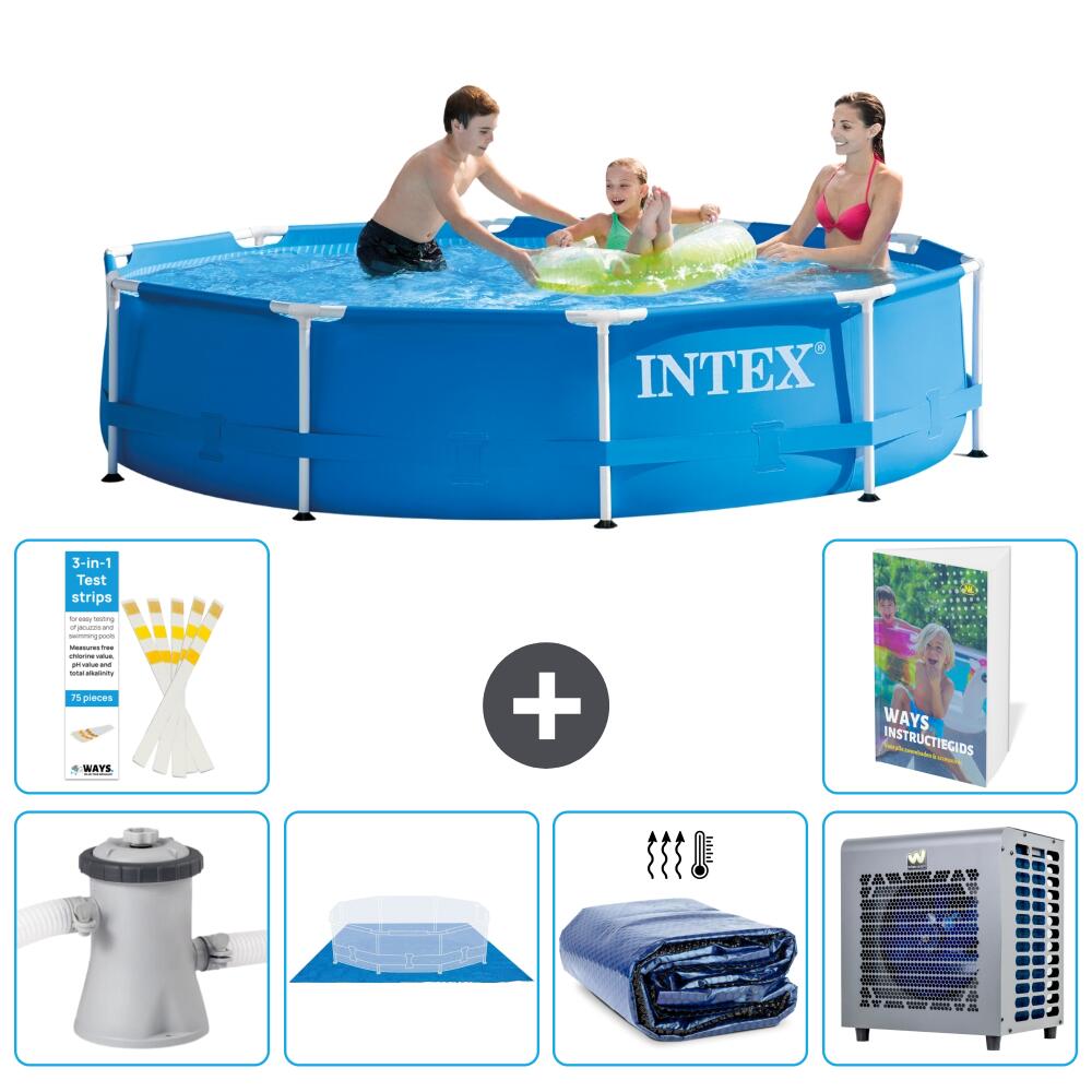 INTEX Basen ze stelażem Okrągły - 305x76 cm - 7-częściowy S278