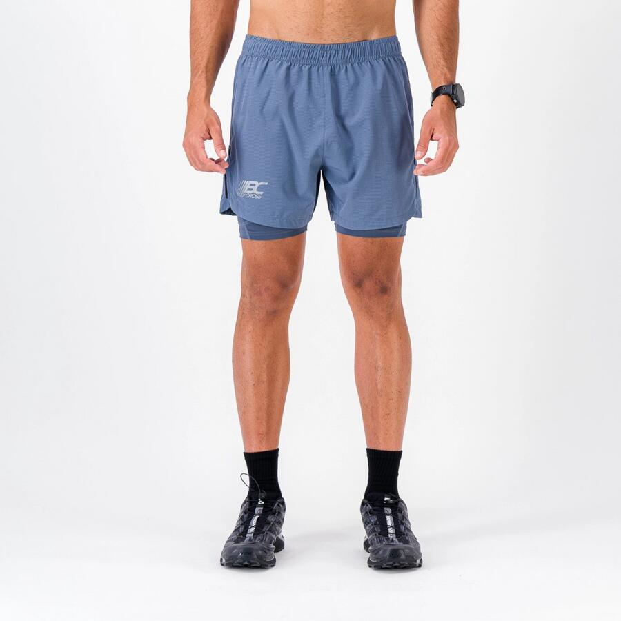 Short/Spodenki Męskie Trail-Running ZIPRUN SHORT 3 IN 1