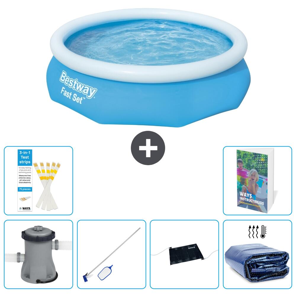 BESTWAY Basen Fast Set Okrągły - 305x76 cm - 7-częściowy S235
