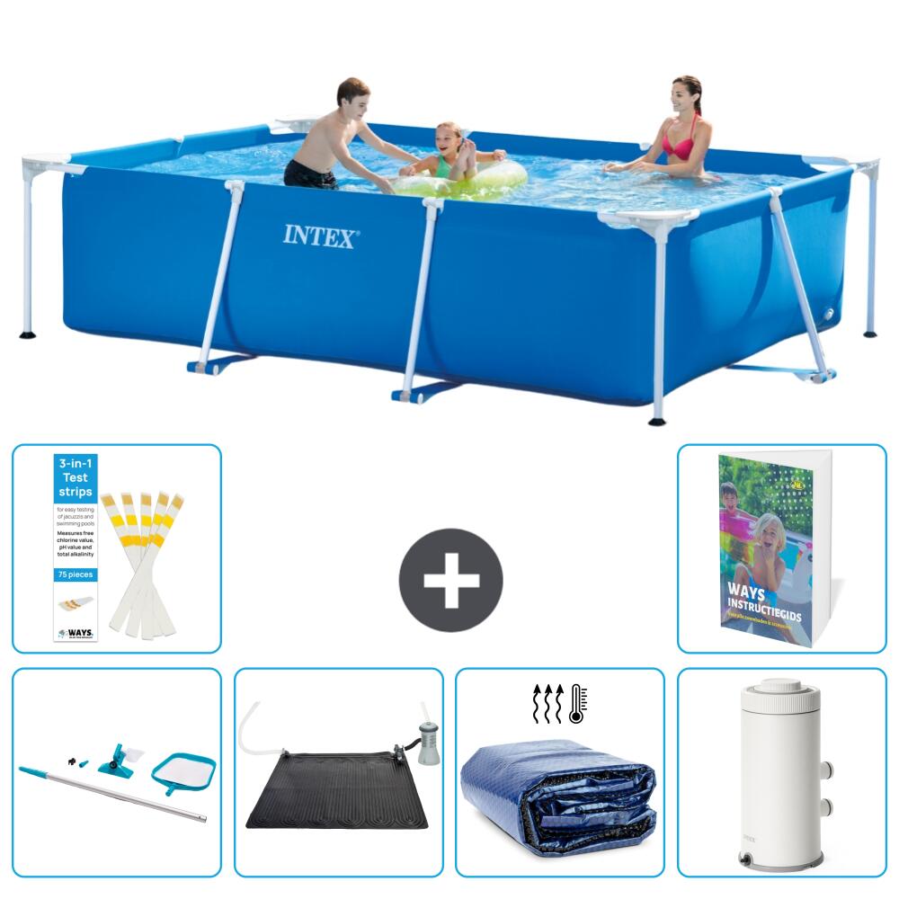 INTEX Basen ze stelażem Prostokątny - 300x200x75 cm - 7-częściowy S61