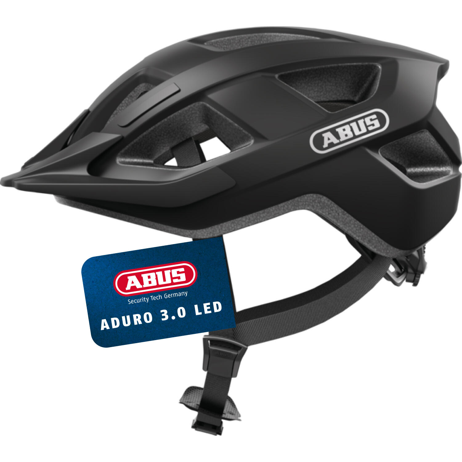 City-Fahrradhelm Aduro 3.0 LED, aksamitna czerń