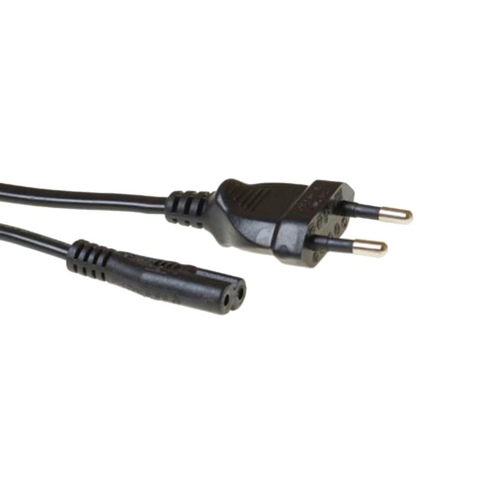 ACT kabel zasilający Euro męski - C7 żeński 1 m