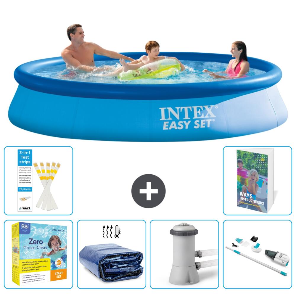 INTEX Basen Easy Set Okrągły - 366x76 cm - 7-częściowy S39
