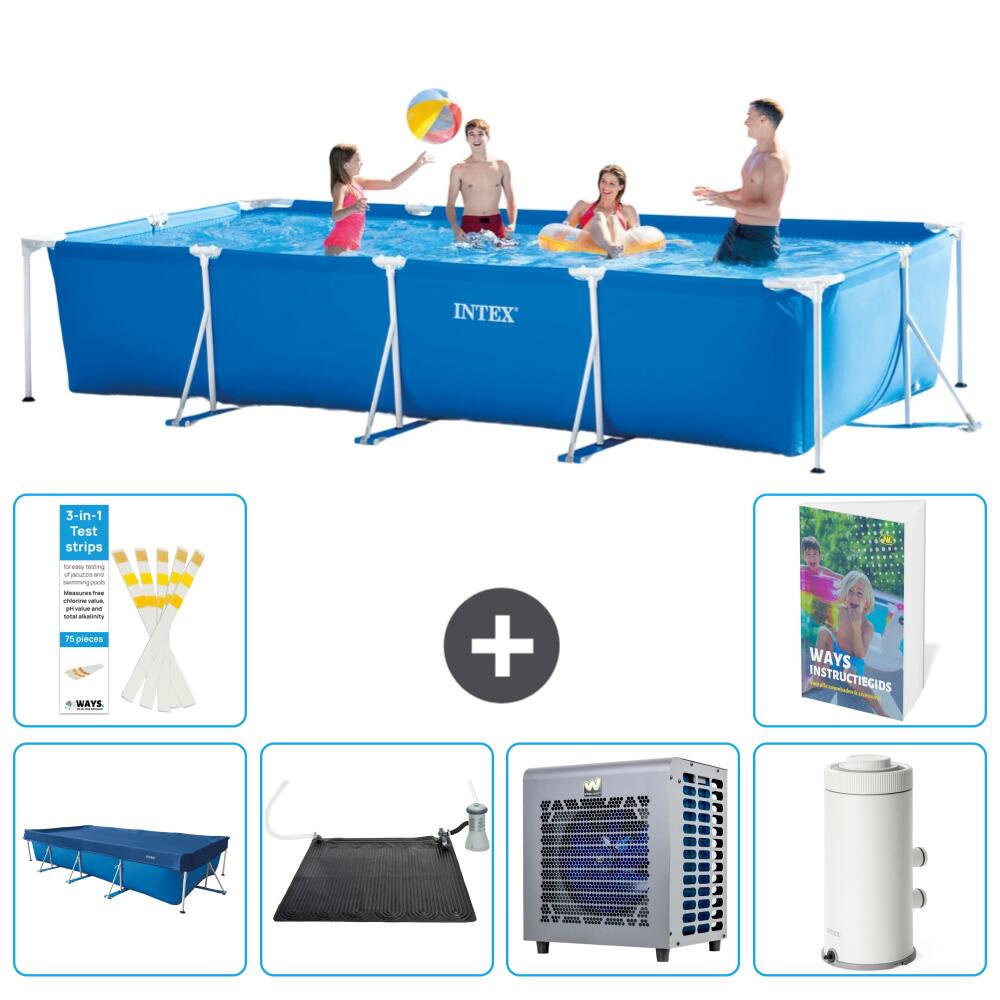 INTEX Basen ze stelażem Prostokątny - 450x220x84 cm - 7-częściowy S2