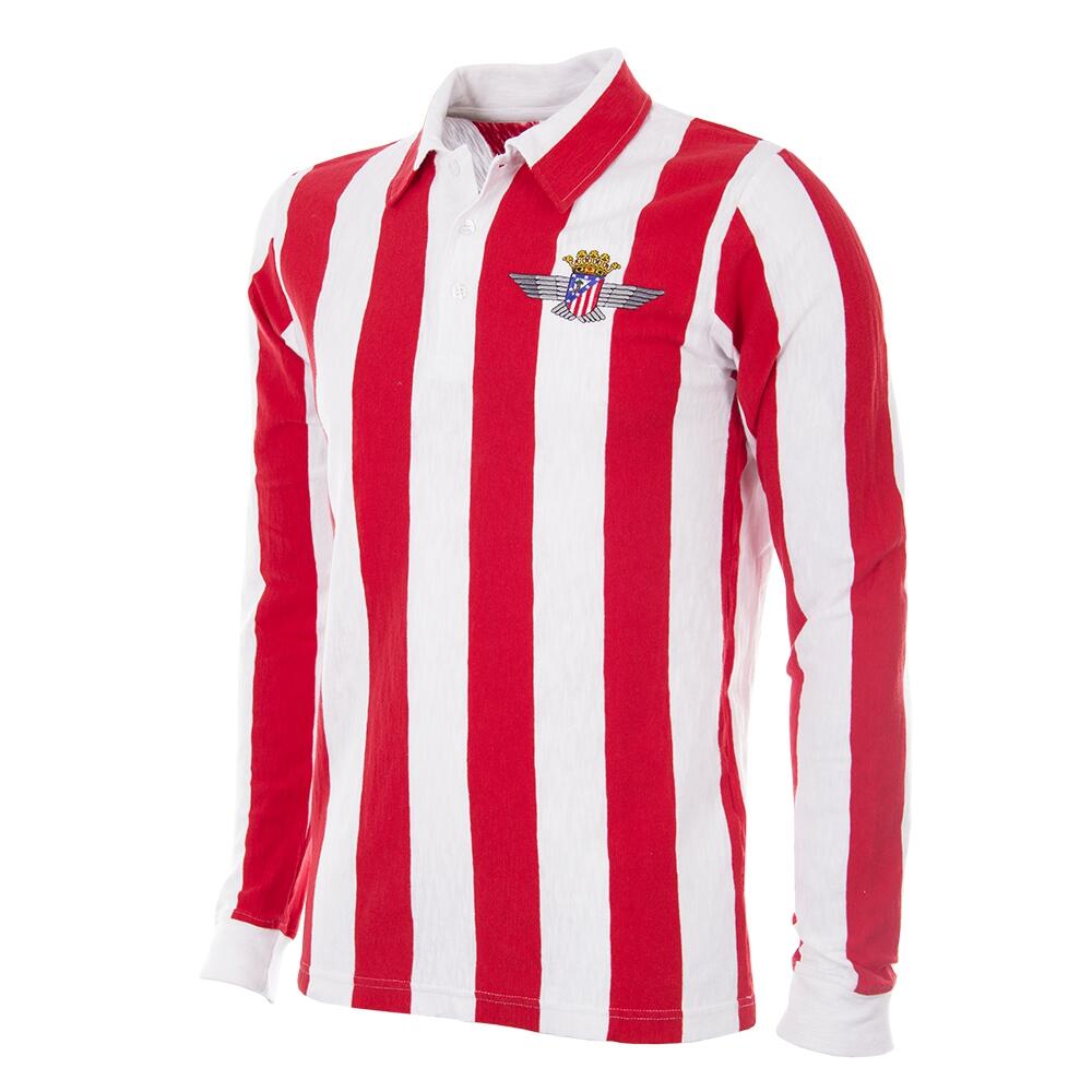 Koszulka piłkarska retro dla dorosłych Atlético Madrid 1939-40 - Czerwona-Biała