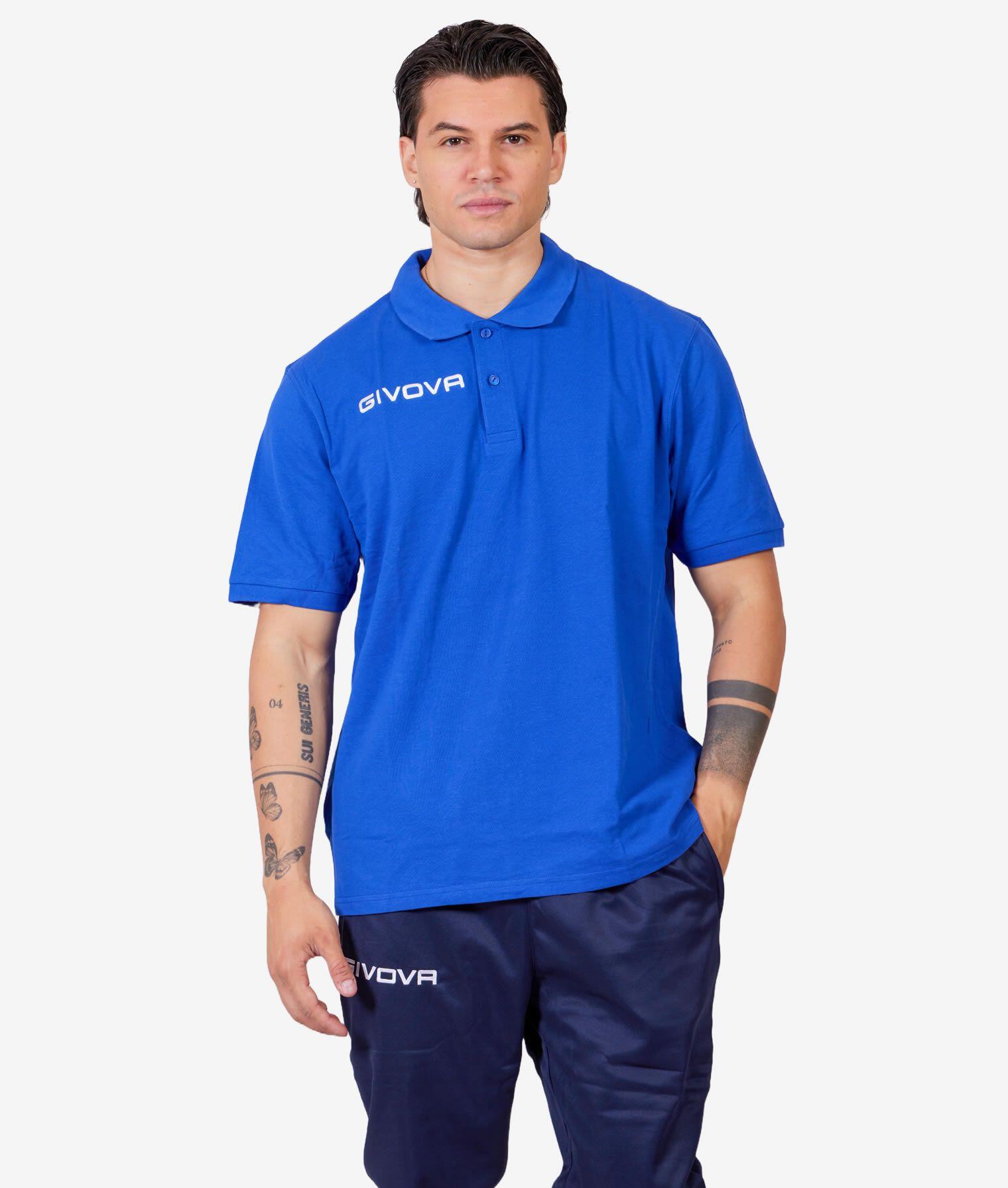 Koszulka polo Givova Polo Cotone Piquet Summer Blue 2xl
