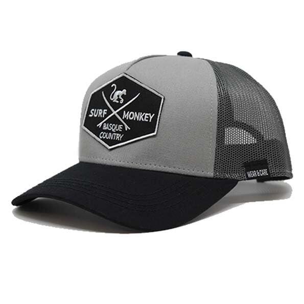 Czapka Trucker - 5 Paneli / Recykling / Jeden rozmiar (Ołów/Czarny)