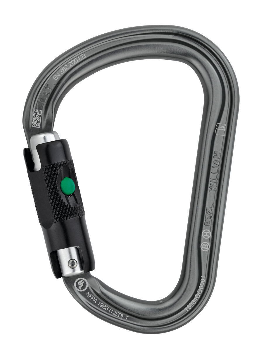Karabinek wspinaczkowy Petzl William Ball-Lock - gray