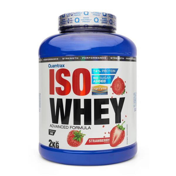 IsoWhey - 2 kg Quamtrax Truskawkowy