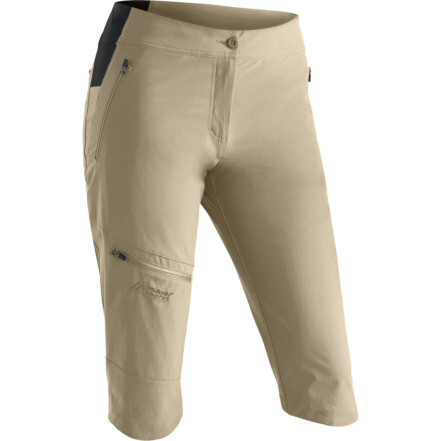 Damskie spodnie trekkingowe slim Maier Sports Capri Vario