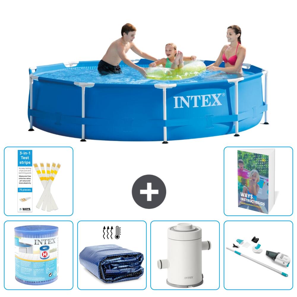 INTEX Basen ze stelażem Okrągły - 305x76 cm - 7-częściowy S120