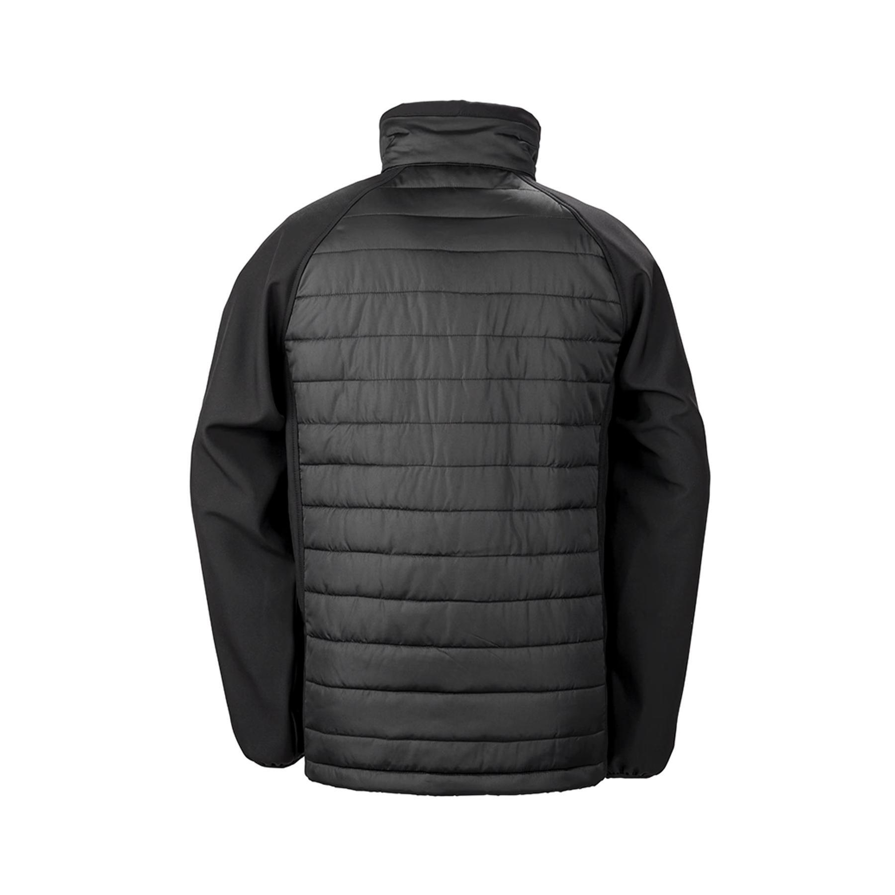 Kurtka softshell z recyklingu Result black compass