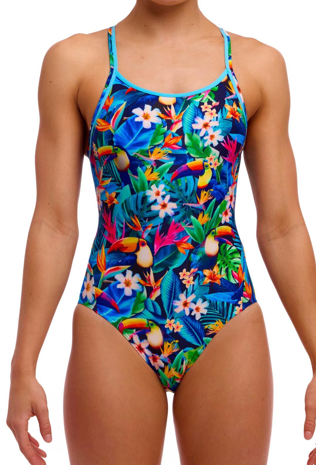 Strój kąpielowy jednoczęściowy FUNKITA Birdie Wordie - Diamond Back