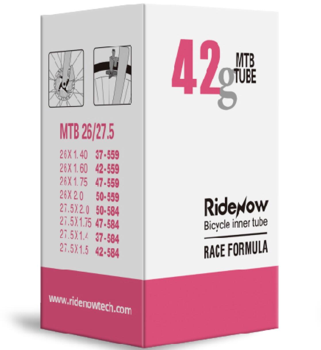 Dętka TPU RideNow Light 42g MTB 26 - 27,5 wentyl 42mm AV