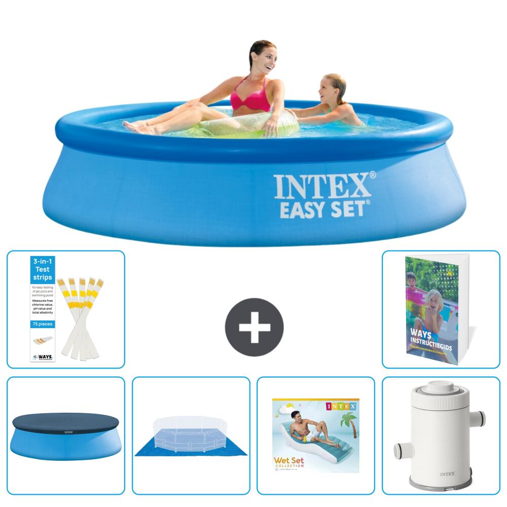 INTEX Basen Easy Set Okrągły - 244x61 cm - 7-częściowy S148
