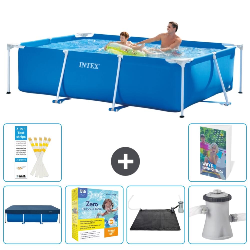 INTEX Basen ze stelażem Prostokątny - 260x160x65 cm - 7-częściowy S60