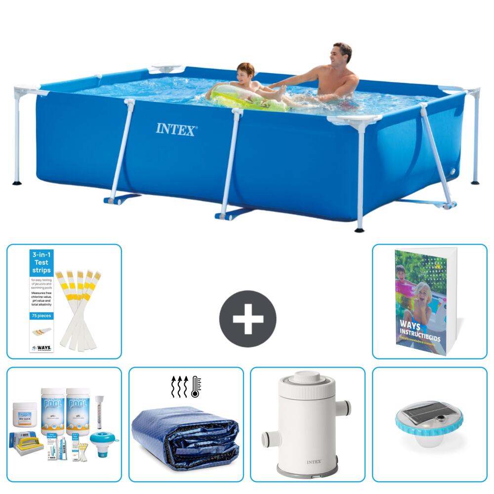 INTEX Basen ze stelażem Prostokątny - 260x160x65 cm - 7-częściowy S54