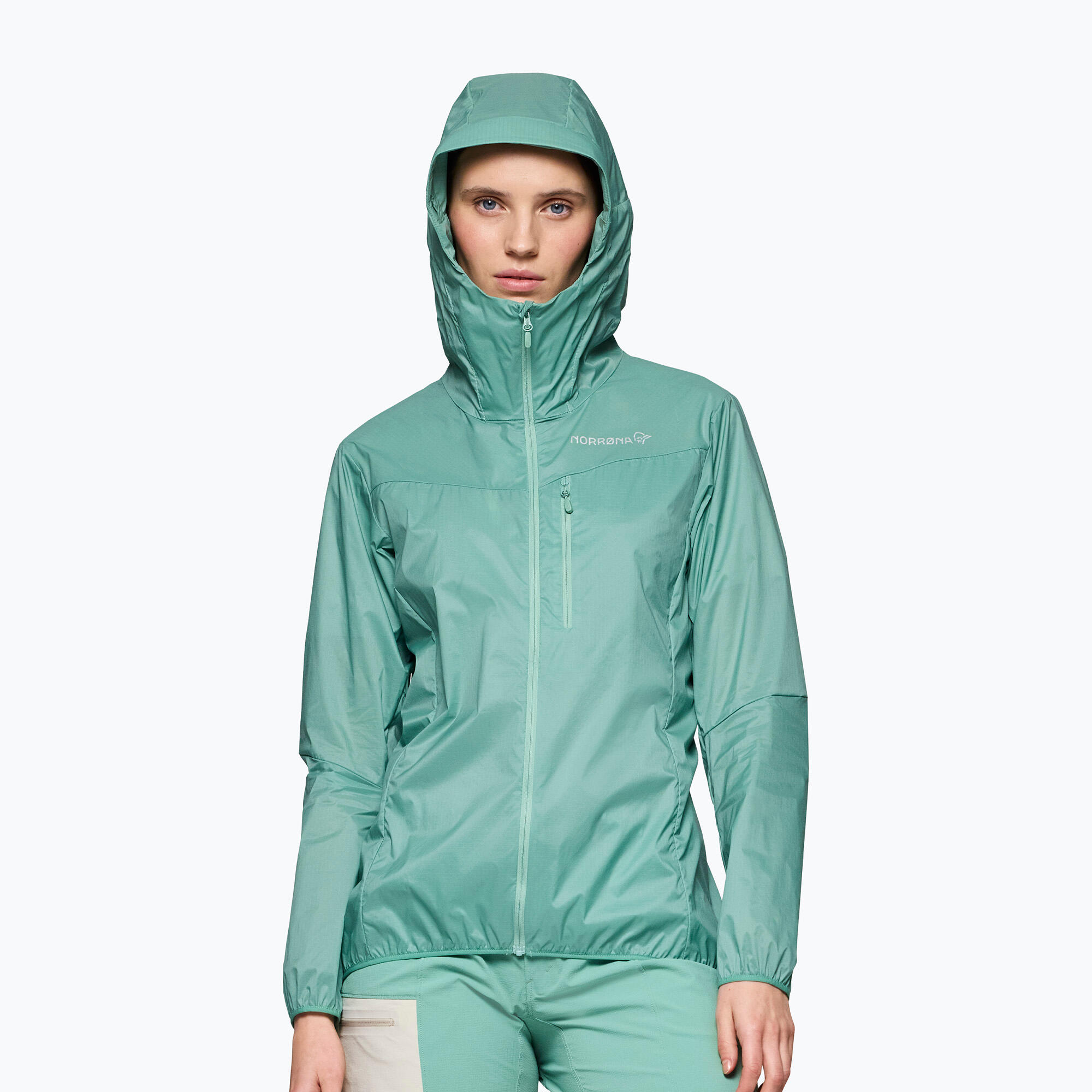 Kurtka przeciwwiatrowa damska NORRONA Faketind Aero60 Zip Hood