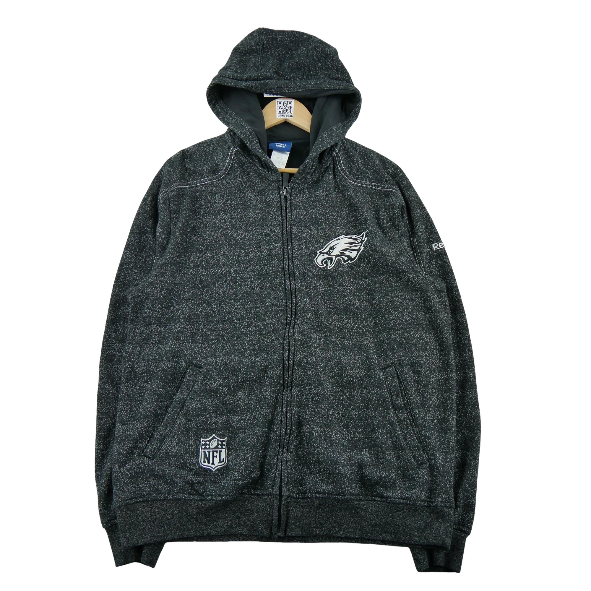 Second life - Kurtka męska Reebok Philadelphia Eagles czarna - Jak nowy