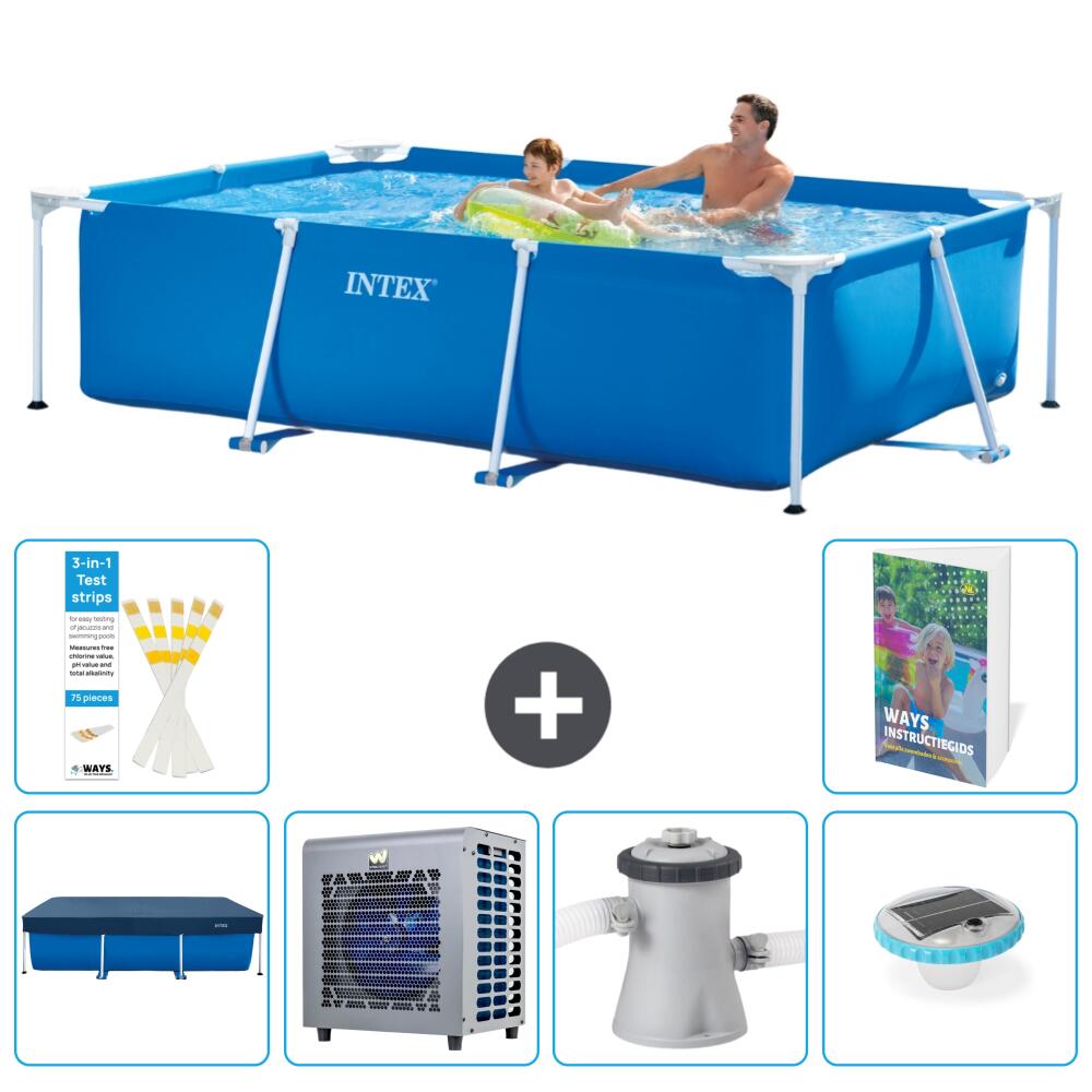 INTEX Basen ze stelażem Prostokątny - 260x160x65 cm - 7-częściowy S106