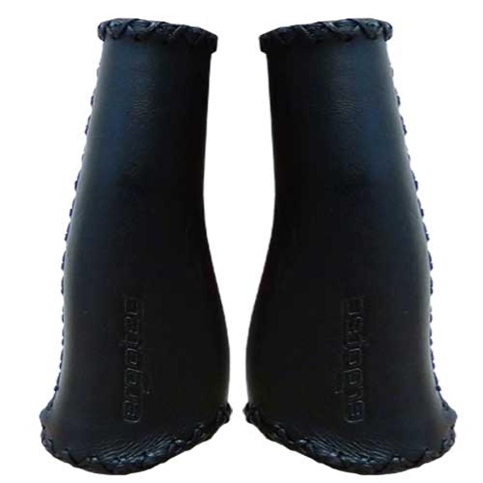 Ergotec Monaco Skórzane Chwyty 135 mm Czarny