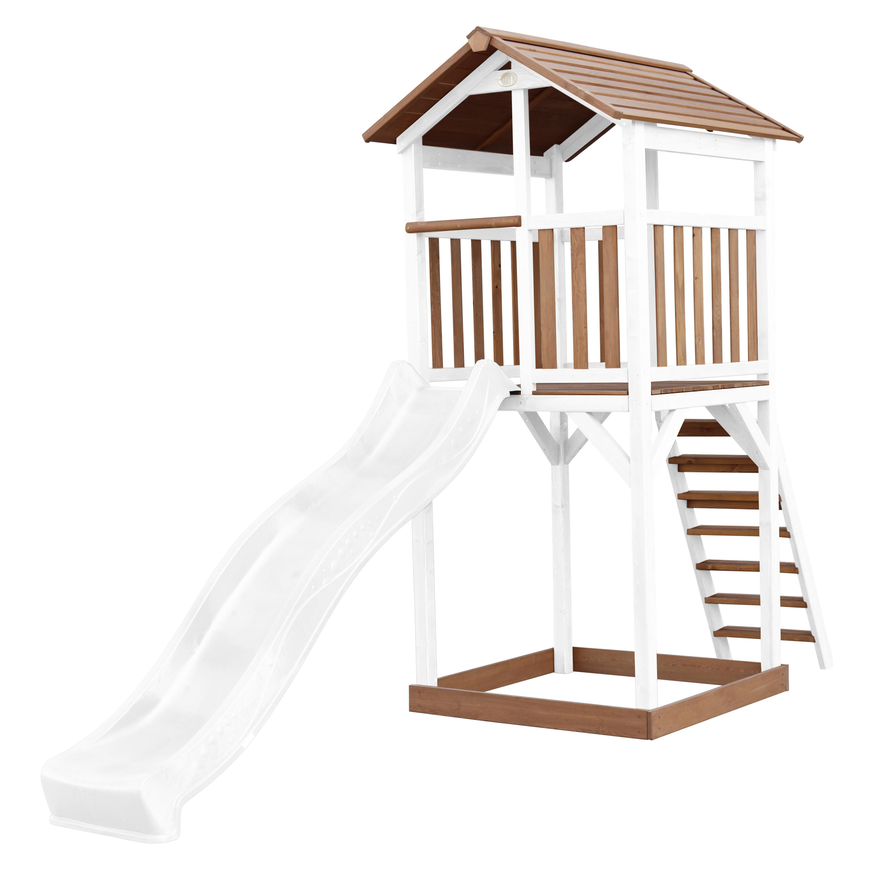 Plac zabaw AXI Beach Tower, zjeżdżalnia i piaskownica