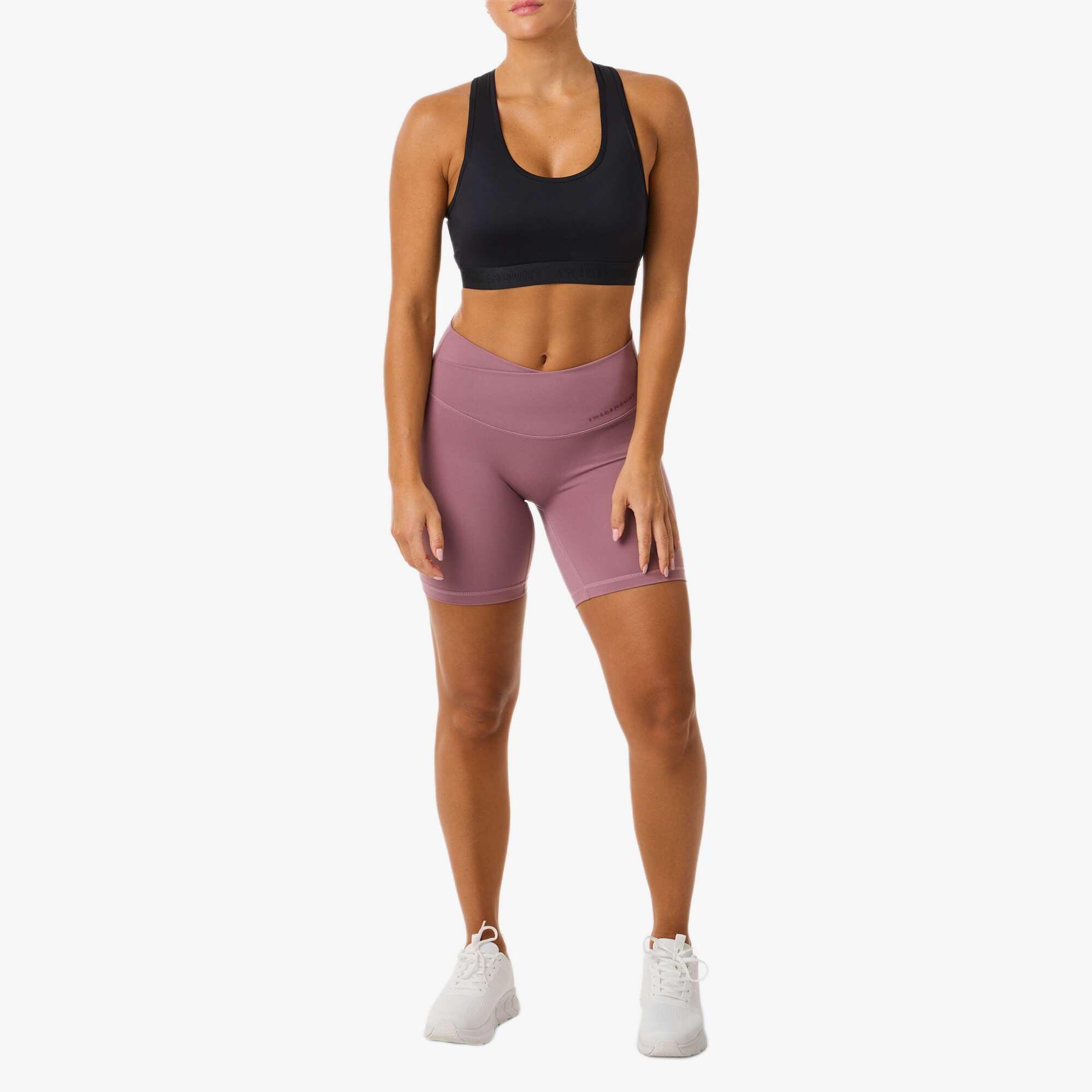 Krótkie legginsy treningowe damskie Swedemount Core Wrap szybkoschnące