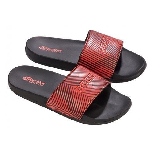 Beco beactive klapki unisex czerwono-czarne