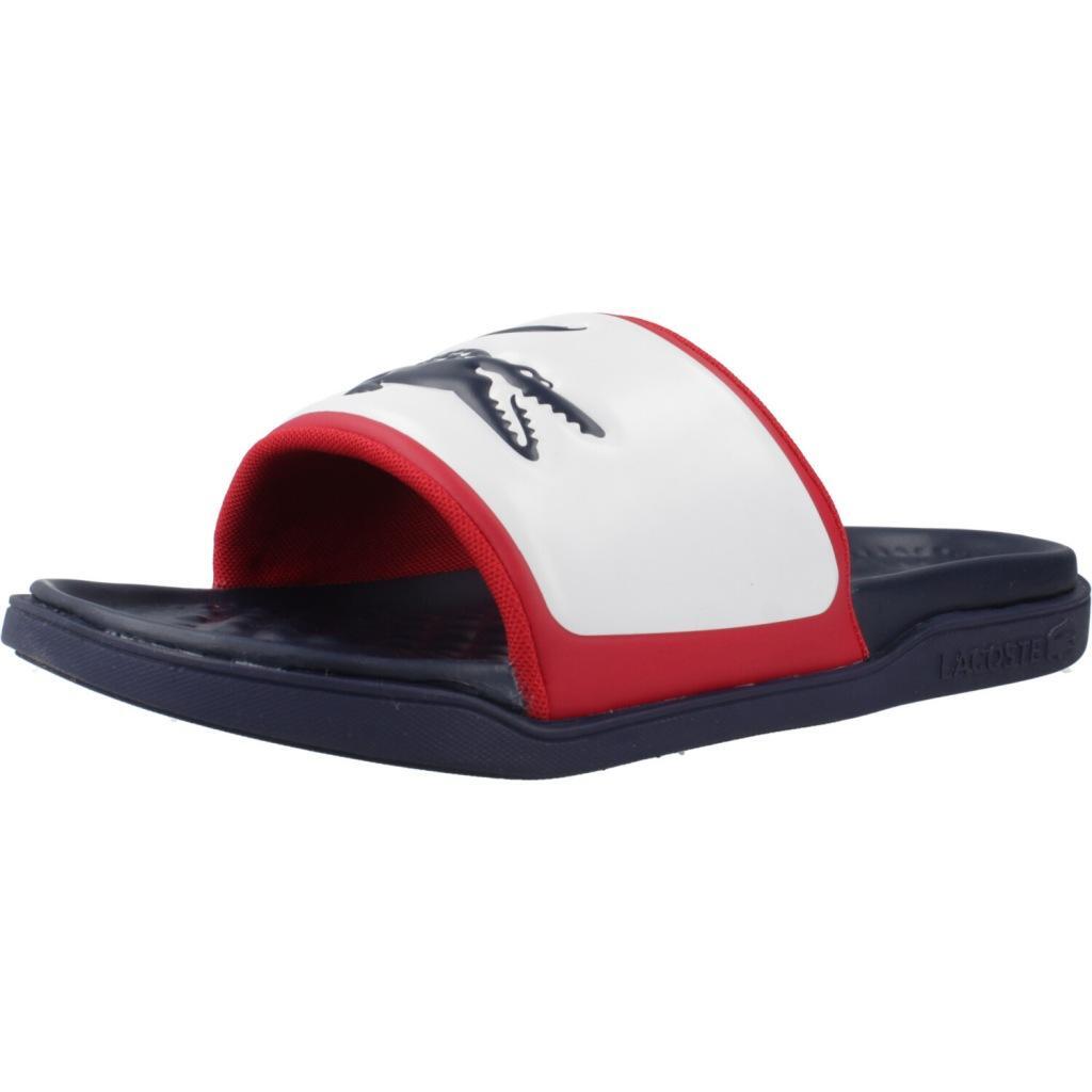 Klapki Lacoste Model Serve Slide Dual Kolor Niebieski
