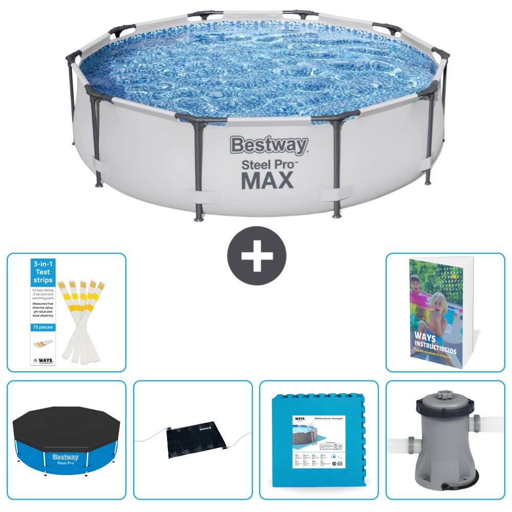 BESTWAY Basen Steel Pro MAX Okrągły - 305x76 cm - 7-częściowy S99
