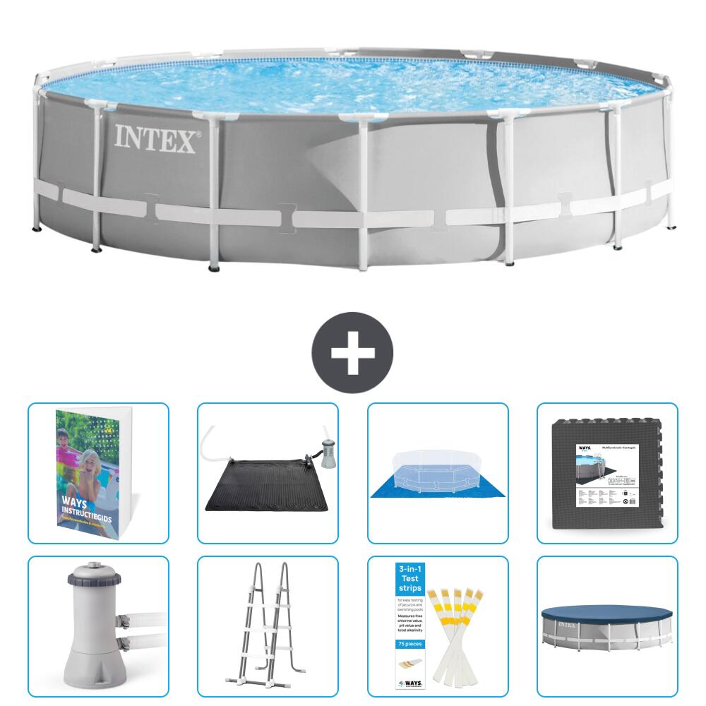 INTEX Basen Prism Frame Okrągły - 427x107 cm - 9-częściowy S543