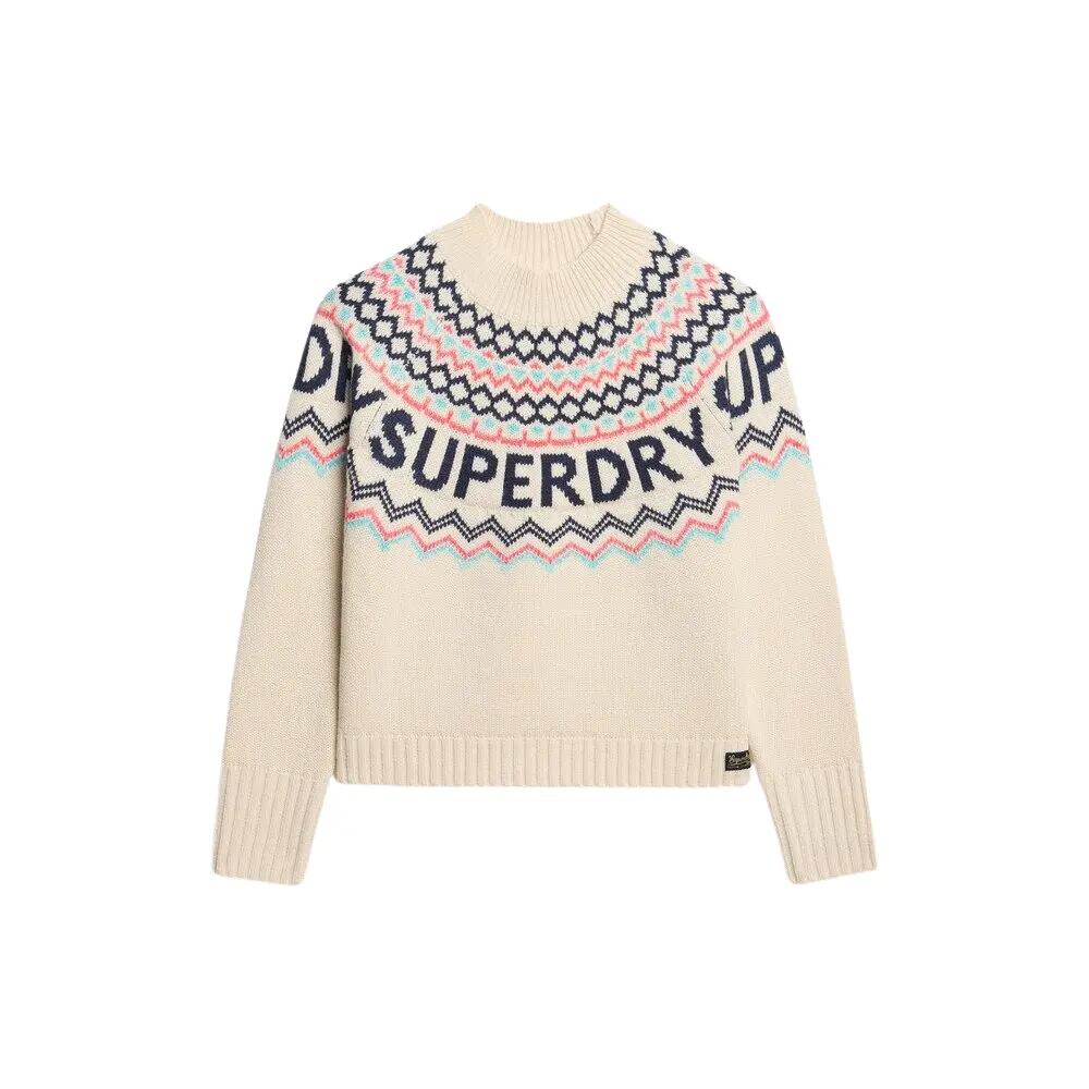 Wzorzysty sweter jacquard damski Superdry