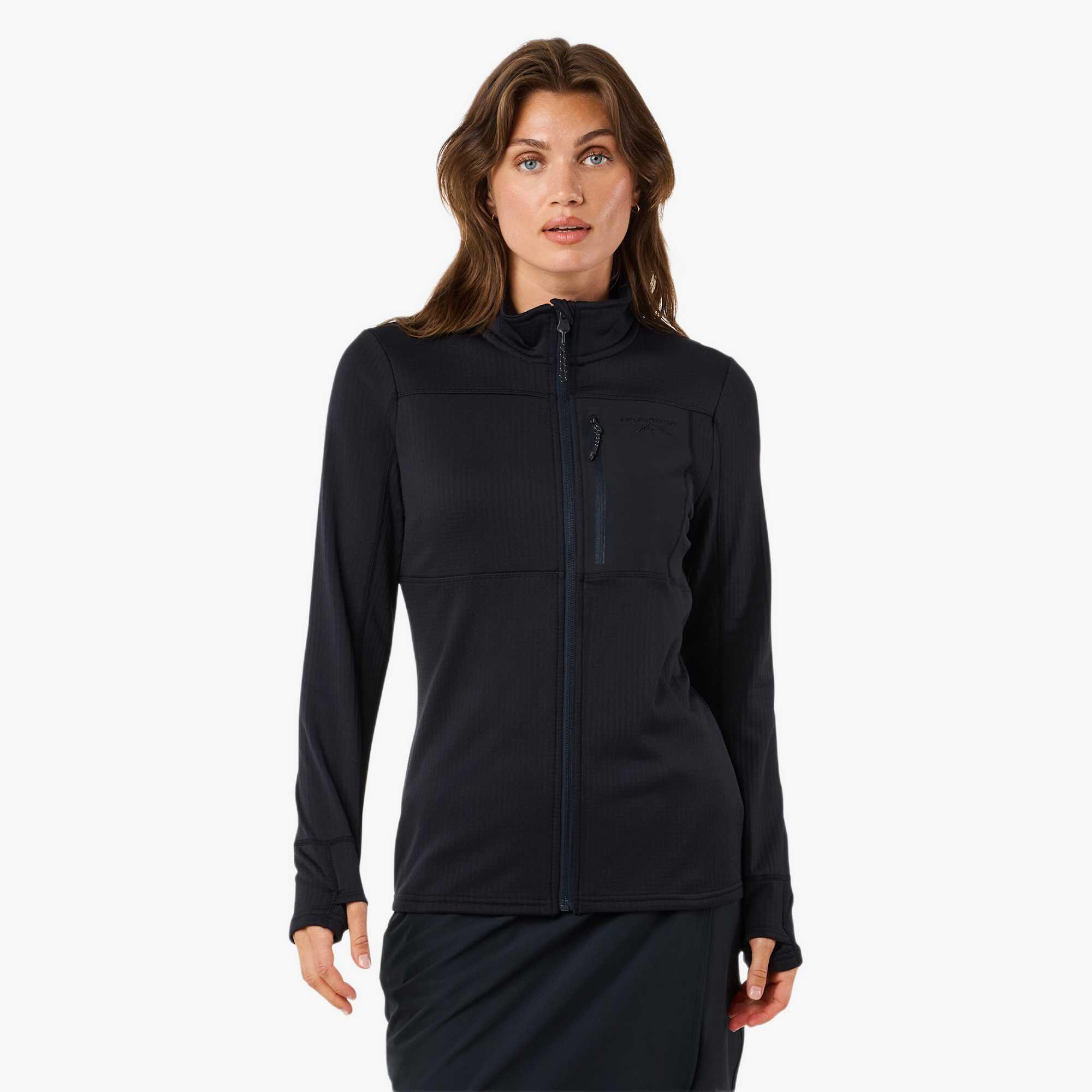 Bluza Polarowa Rozpinana Wędrówki Kobieta Trondheim Elastyczny W Cztery Strony
