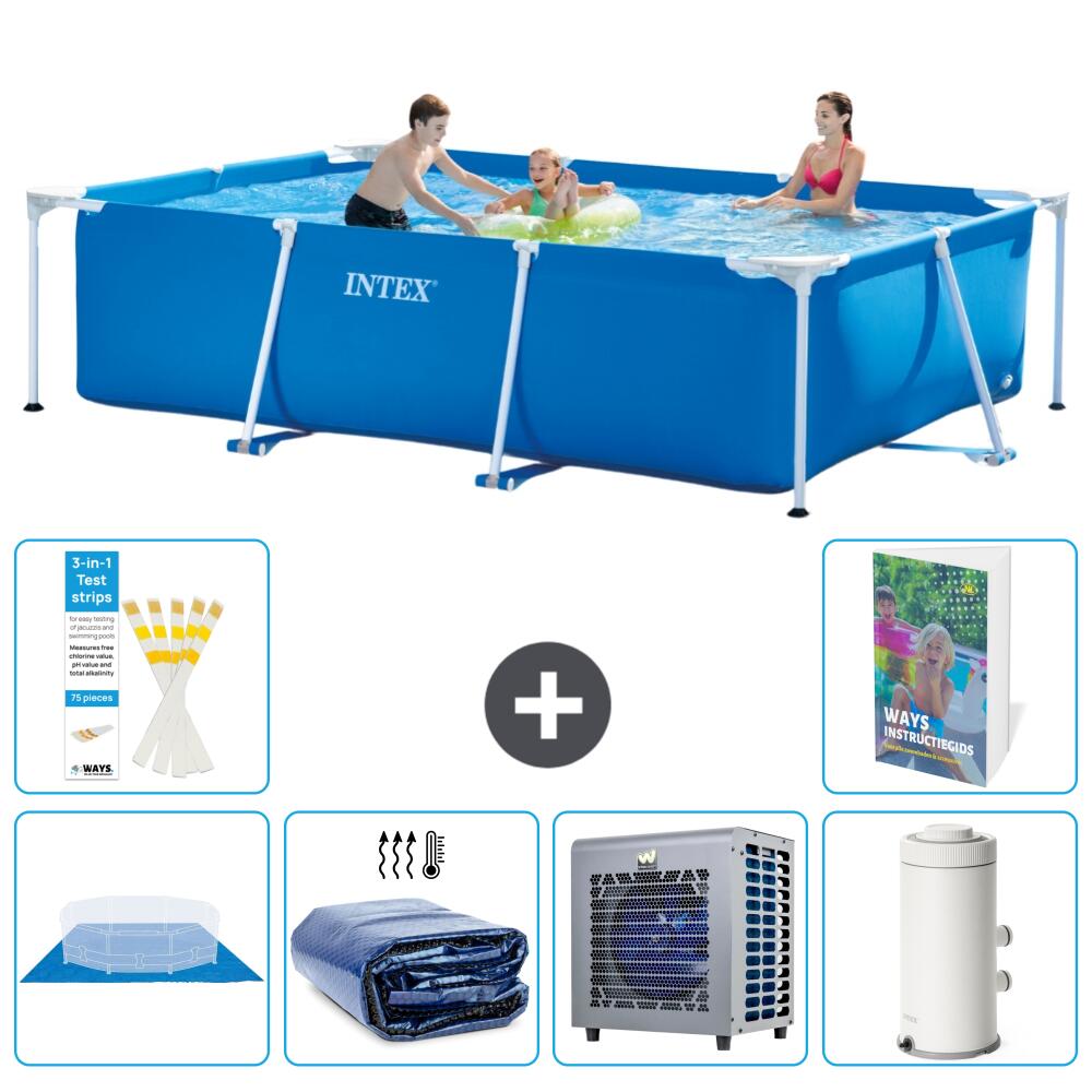 INTEX Basen ze stelażem Prostokątny - 300x200x75 cm - 7-częściowy S104