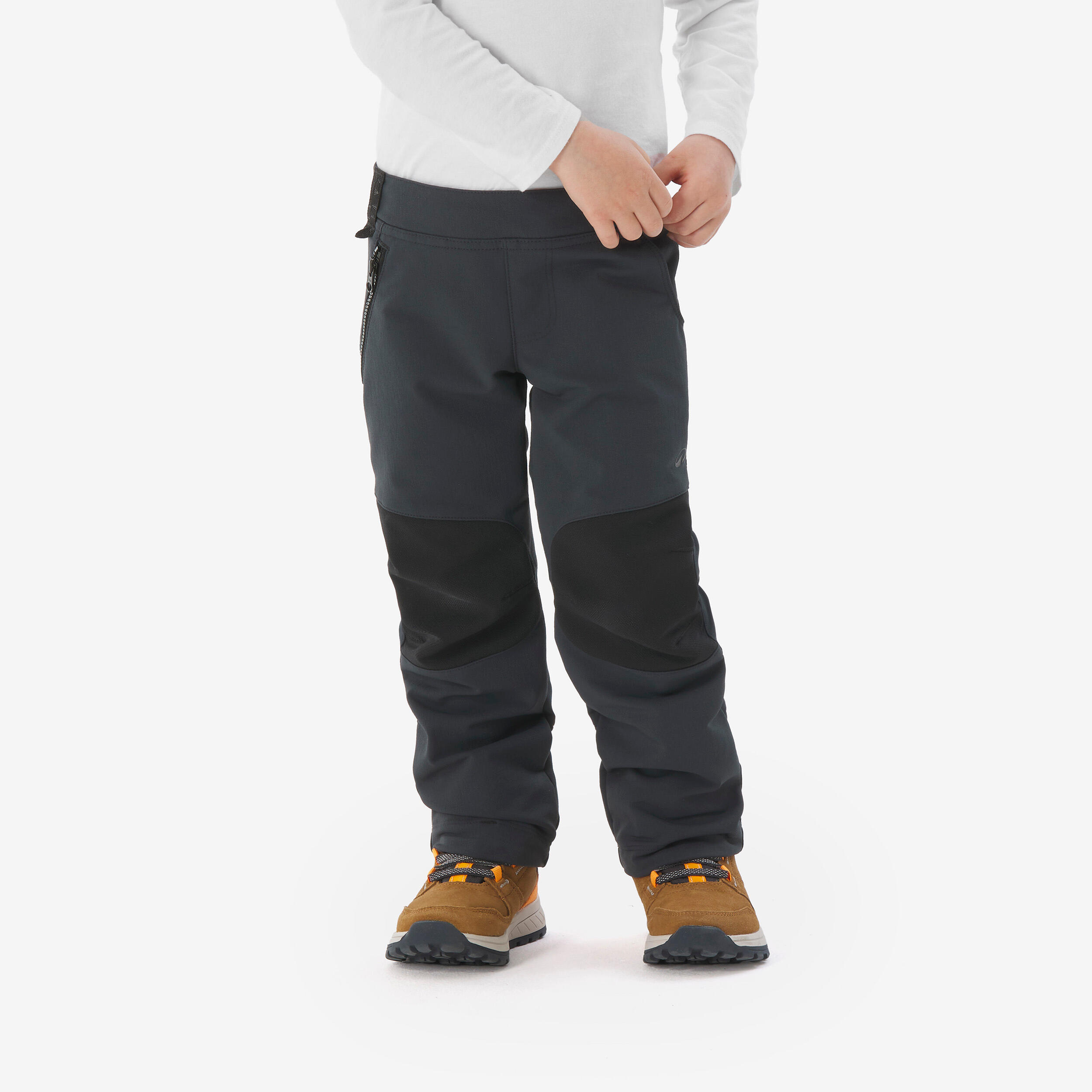 Spodnie softshell turystyczne dla dzieci Quechua MH900