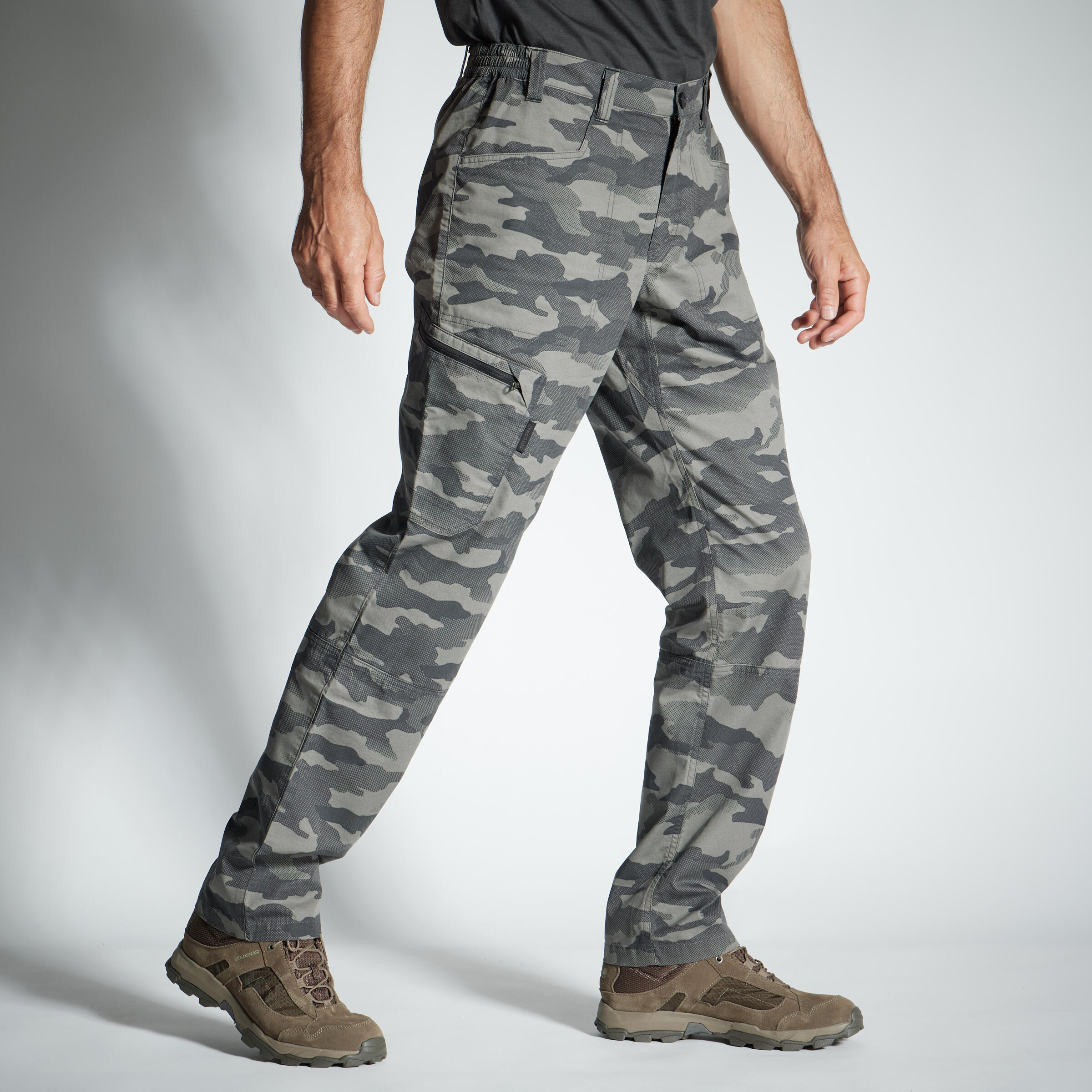 Spodnie outdoor Solognac 100 camo