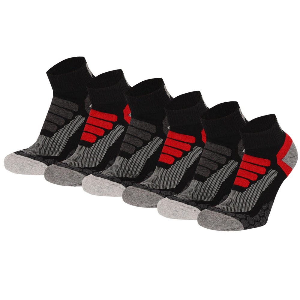 Skarpety turystyczne Xtreme Quarter, 6 par., Multi Black
