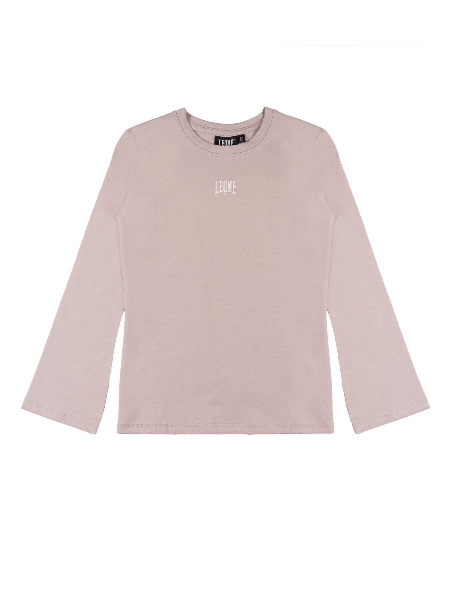 Koszulka dziewczęca Leone 1947 Apparel Lavender z długim rękawem z małym logo