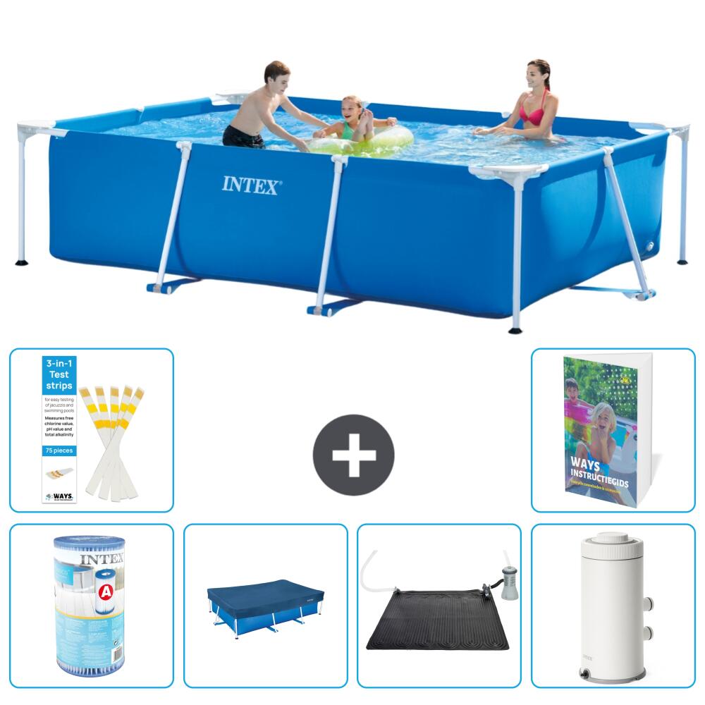 INTEX Basen ze stelażem Prostokątny - 300x200x75 cm - 7-częściowy S168