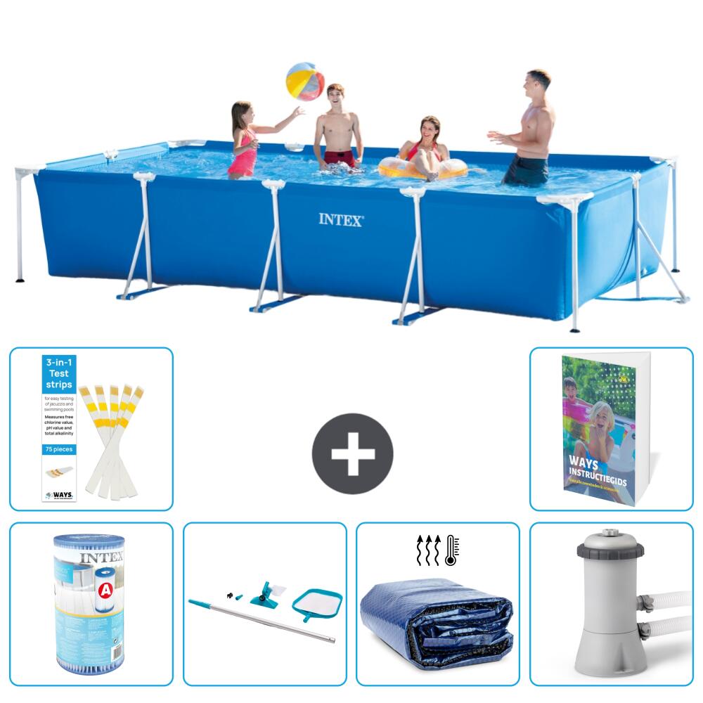 INTEX Basen ze stelażem Prostokątny - 450x220x84 cm - 7-częściowy S20