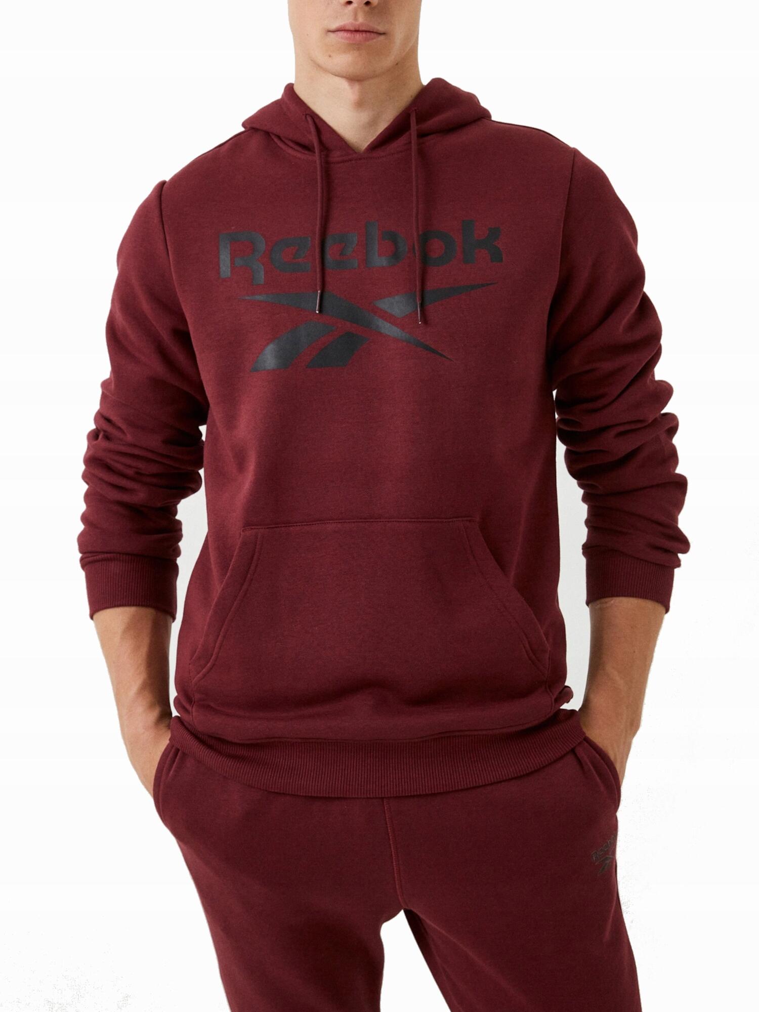 Bluza na co dzień męska REEBOK ciepła z kapturem