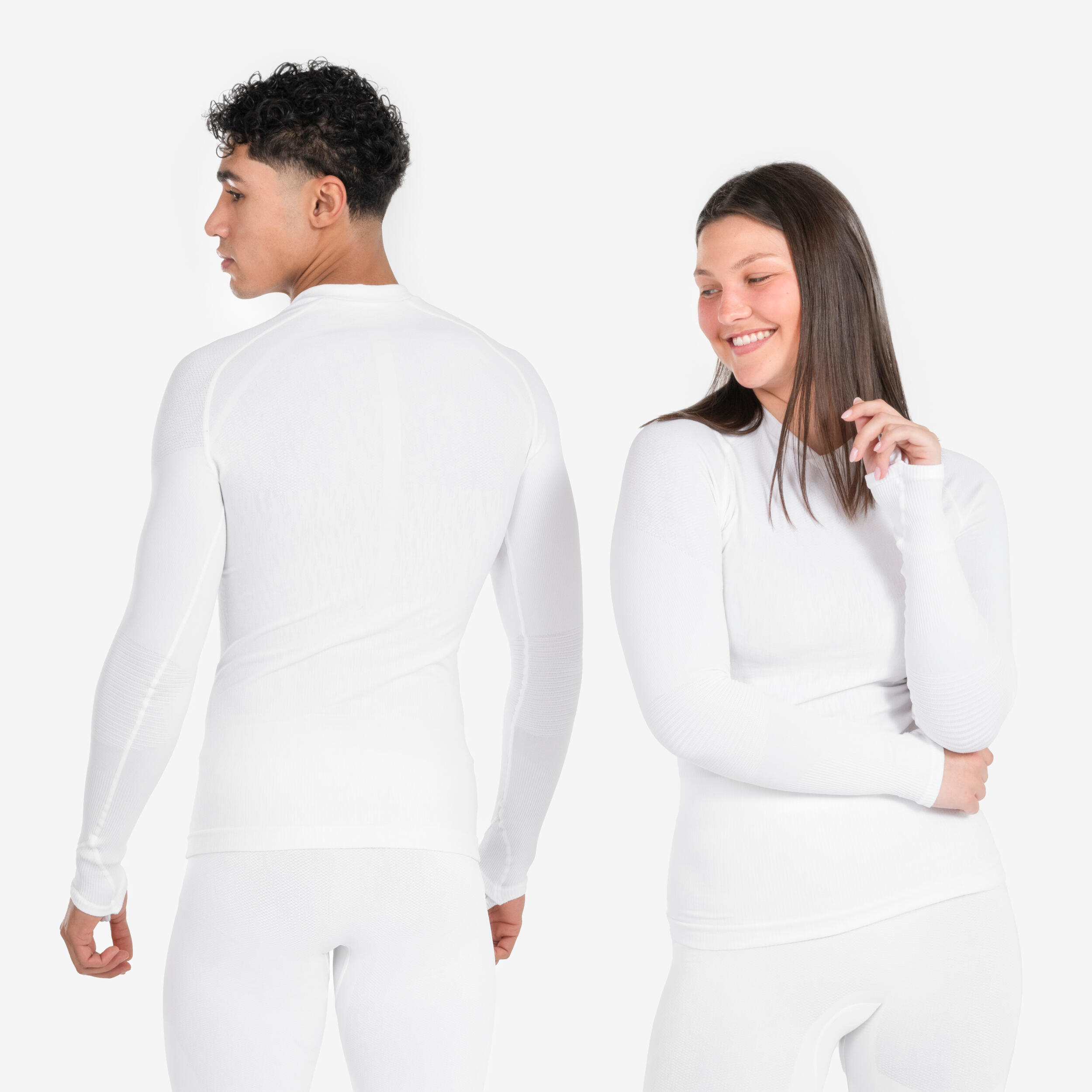 Podkoszulek termiczny długi rękaw unisex Kipsta Keepdry bez szwów